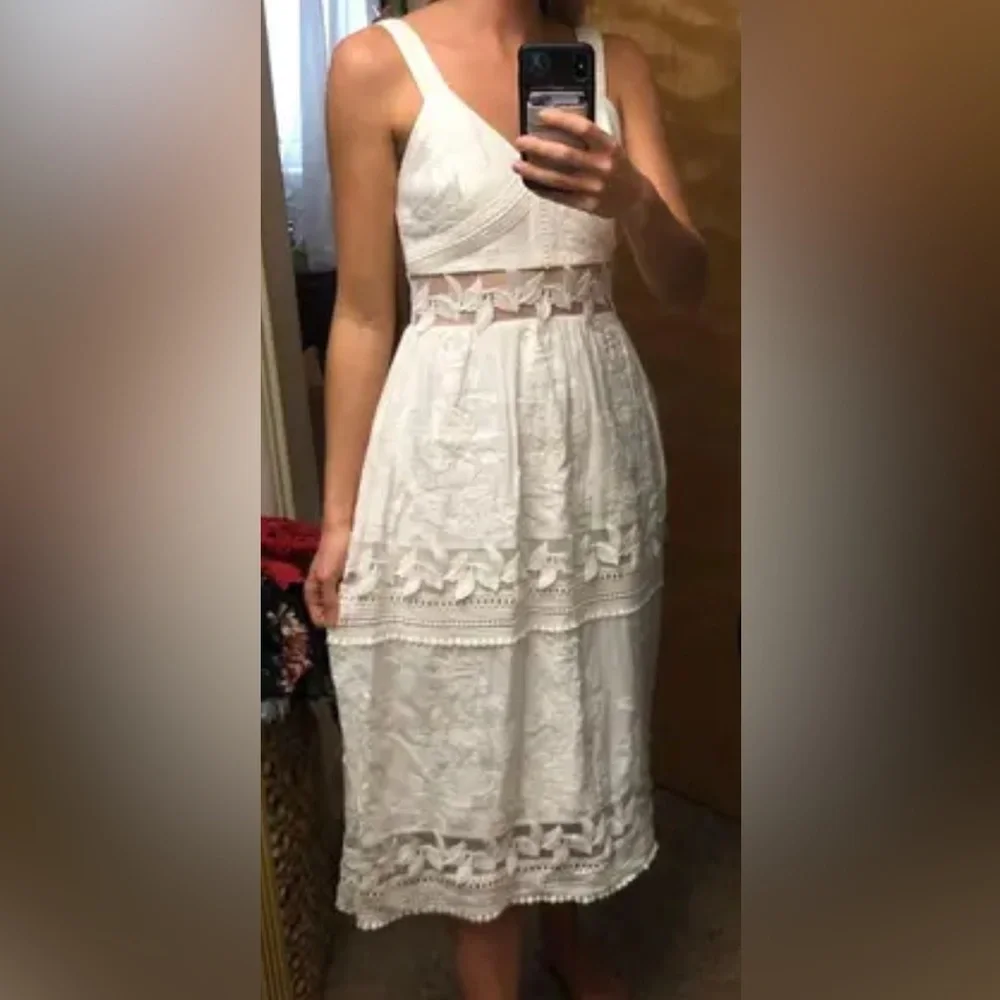 Chelsea & Violet Ivory Floral Dress - Picture 1 of 5